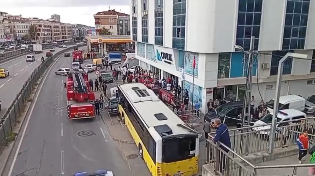 Çekmeköy’deki otobüsün kaza anı saniye saniye kamerada